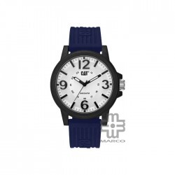 Caterpillar GROOVY LF-111-26-236 | WHITE BLUE SILICONE STRAP| ANALOG |  MEN WATCH