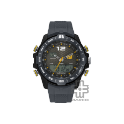 Caterpillar HORIZON | MH-165-25-535| Grey Silicone Strap | Analog Digital Watch | 100M WR | 45MM | 2Y Warranty