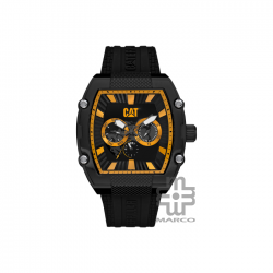 Caterpillar BARRELL 13-169-21-127| Black & Yellow Silicone | Analogue Watch | 100M | 45.5MM | 2Y Warranty