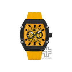 Caterpillar BARRELL 13-169-27-721| Yellow Silicone | Analogue Watch | 100M | 45.5MM | 2Y Warranty