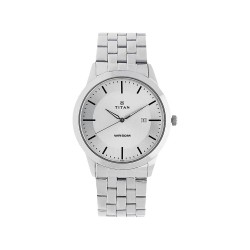 Titan Karishma 1584SM03 White Dial Stainless Steel Quartz Men's Watch