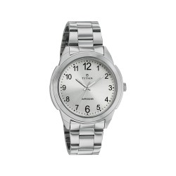 Titan Karishma 1585SM04 White Dial Stainless Steel Quartz Men's Watch