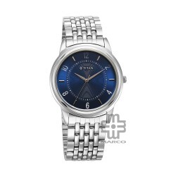 Titan Karishma 1638SM02 Blue Dial Stainless Steel Quartz Men's Watch