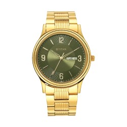 Titan Karishma 1650YM08 Green Dial Stainless Steel Quartz Men's Watch