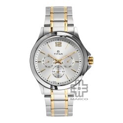 Titan Classique 1698BM01 Silver Dial Stainless Steel Quartz Men's Watch