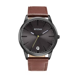 Titan Neo 1806QL01 Leather Strap Quartz Men's Watch