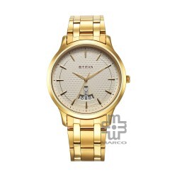 Titan Karishma 1825YM12 Champagne Dial Stainless Steel Strap Men's Watch