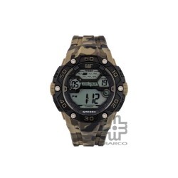 Caterpillar DIGITAL 1D-167-28-241 ARMY  SILICON STRAP ANALOG MEN WATCH