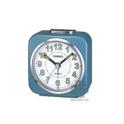 Casio TQ-143S-2 Blue Analog Desk Alarm Snooze Clock