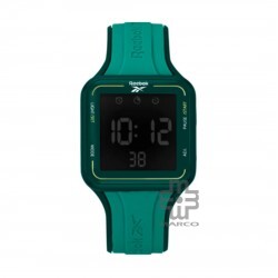 Reebok Square Elements GT RV-SQG-G9-PGIM-BY Green Silicone Band Men Watch