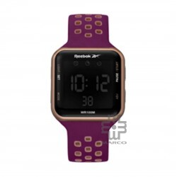 Reebok Square Elements RV-SQE-U9-PBIF-B3 Burgundy Silicone Band Unisex Watch