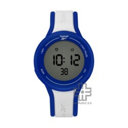 Reebok Elements GT RV-ELG-G9-PNIW-WW White Blue Silicone Band Men Watch