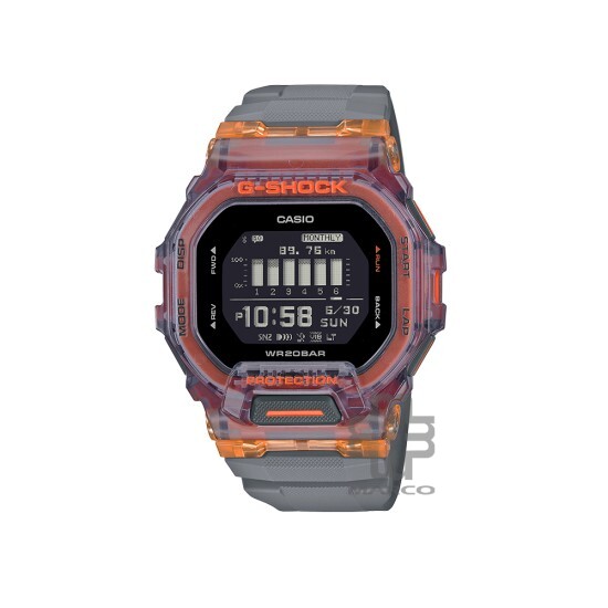 Casio G-Shock G-Squad Vital Bright Series GBD-200SM-1A5 Grey Resin Band Men Sports Watch