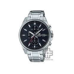 Casio Edifice EFV-610D-1AV Silver Stainless Steel Band Men Watch