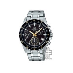 Casio Edifice EFV-540D-1A9V Silver Stainless Steel Band Men Watch