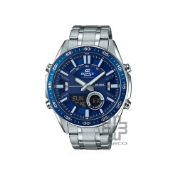 Casio Edifice EFV-C100D-2AV Silver Stainless Steel Band Men Watch