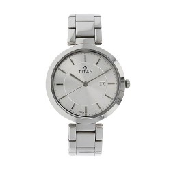 Titan Workwear 2480SM07 Silver Dial Stainless Steel Strap Quartz Women's Watch