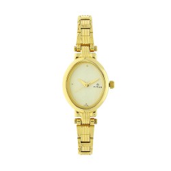 Titan Quartz 2535YM01 Champagne Dial Stainless Steel Strap Quartz Women's Watch