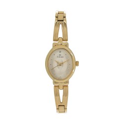 Titan Karishma 2594YM01 Champagne Dial Stainless Steel Strap Quartz Women's Watch