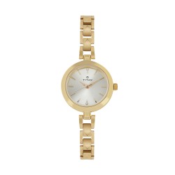 Titan Karishma 2598YM01 Champagne Dial Stainless Steel Strap Quartz Women's Watch