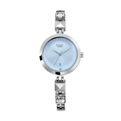 Titan Raga Viva 2606SM01 Blue Dial Metal Strap Quartz Women's Watch