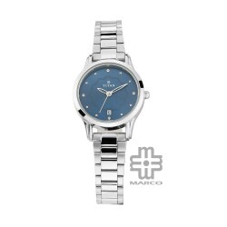 Titan Karishma 2628SM01 Blue Dial Metal Strap Quartz Women's Watch