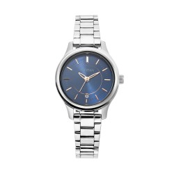 Titan Quartz 2638SM01 Blue Dial Stainless Steel Strap Women's Watch