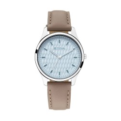 Titan Workwear 2639SL05 Blue Dial Leather Strap Quartz Women's Watch