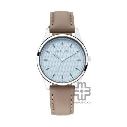 Titan Workwear 2639SL05 Blue Dial Leather Strap Quartz Women's Watch