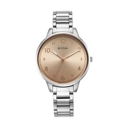 Titan Urban 2648SM08 Rose Gold Dial Stainless Steel Strap Quartz Women's Watch