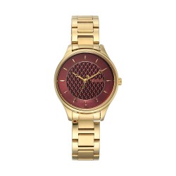 Titan Tet 2649YM01 Red Dial Metal Strap Women's Watch