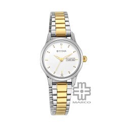 Titan Lagan 2656BM01 Silver Dial Metal Strap Quartz Women's Watch