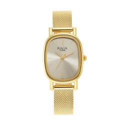 Titan Raga Viva 2665YM01 Champagne Dial Metal Strap Quartz Women's Watch