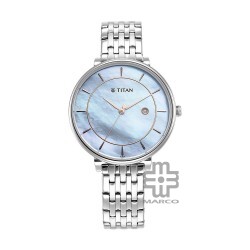 Titan Workwear 2673SM01 Blue Dial Stainless Steel Strap Quartz Women's Watch