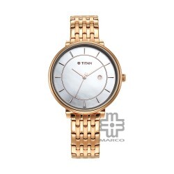 Titan Premium Workwear 2673WM01 White Dial Stainless Steel Strap Quartz Women's Watch