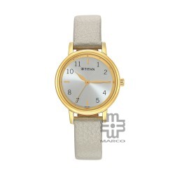 Titan Karishma 2678YL01 Grey Dial Leather Strap Quartz Women's Watch