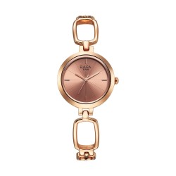 Titan Raga 2725WM01 Rose Gold Dial Metal Strap Quartz Women's Watch