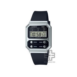 Casio Vintage A100WEF-1A Black Resin Band Men Watch / Women Watch