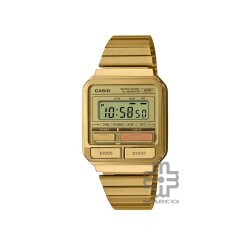 Casio Vintage A120WEG-9A Gold Stainless Steel Band Women / Men / Unisex Watch