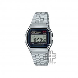 Casio Vintage A159W-N1 Stainless Steel Men Watch / Women Watch