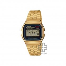 Casio Vintage A159WGEA-1 Gold Stainless Steel Band Men Watch / Women Watch