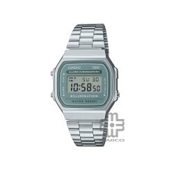 Casio Vintage A168WA-3AY Silver Stainless Steel Band Men Watch / Women Watch