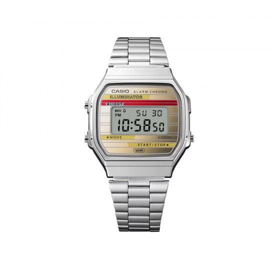 Casio Vintage A168WEHA-9A Silver Stainless Steel Men Watch / Women Watch