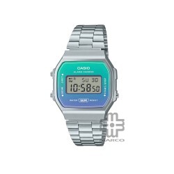 Casio Vintage A168WER-2A Silver Stainless Steel Band Men Watch / Women Watch