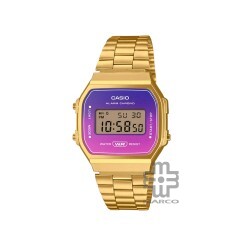 Casio Vintage A168WERG-2A Gold Stainless Steel Band Men Watch / Women Watch