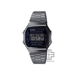 Casio Vintage A168WGG-1B Grey Stainless Steel Band Men Watch / Women Watch