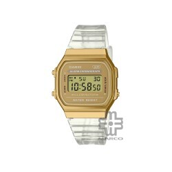 Casio Vintage A168XESG-9A Transparent Band Women / Men / Unisex Watch