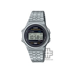 Casio Vintage A171WE-1A Silver Stainless Steel Band Men Watch / Women Watch