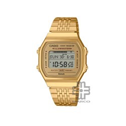 Casio Vintage ABL-100WEG-9A Gold Stainless Steel Band Men Watch / Women Watch