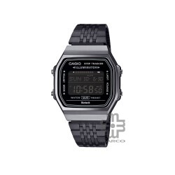 Casio Vintage ABL-100WEGG-1B Black Stainless Steel Band Men Watch / Women Watch